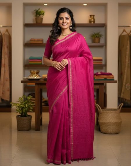 CHANDERI SILK SAREE
