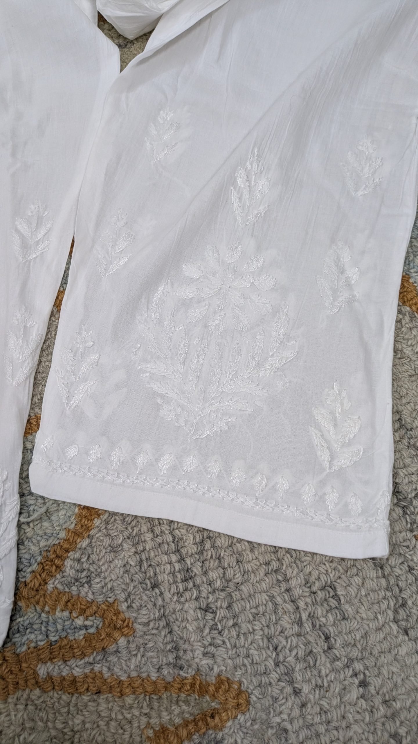 MUL COTTON CHIKANKARI PANT - Image 2