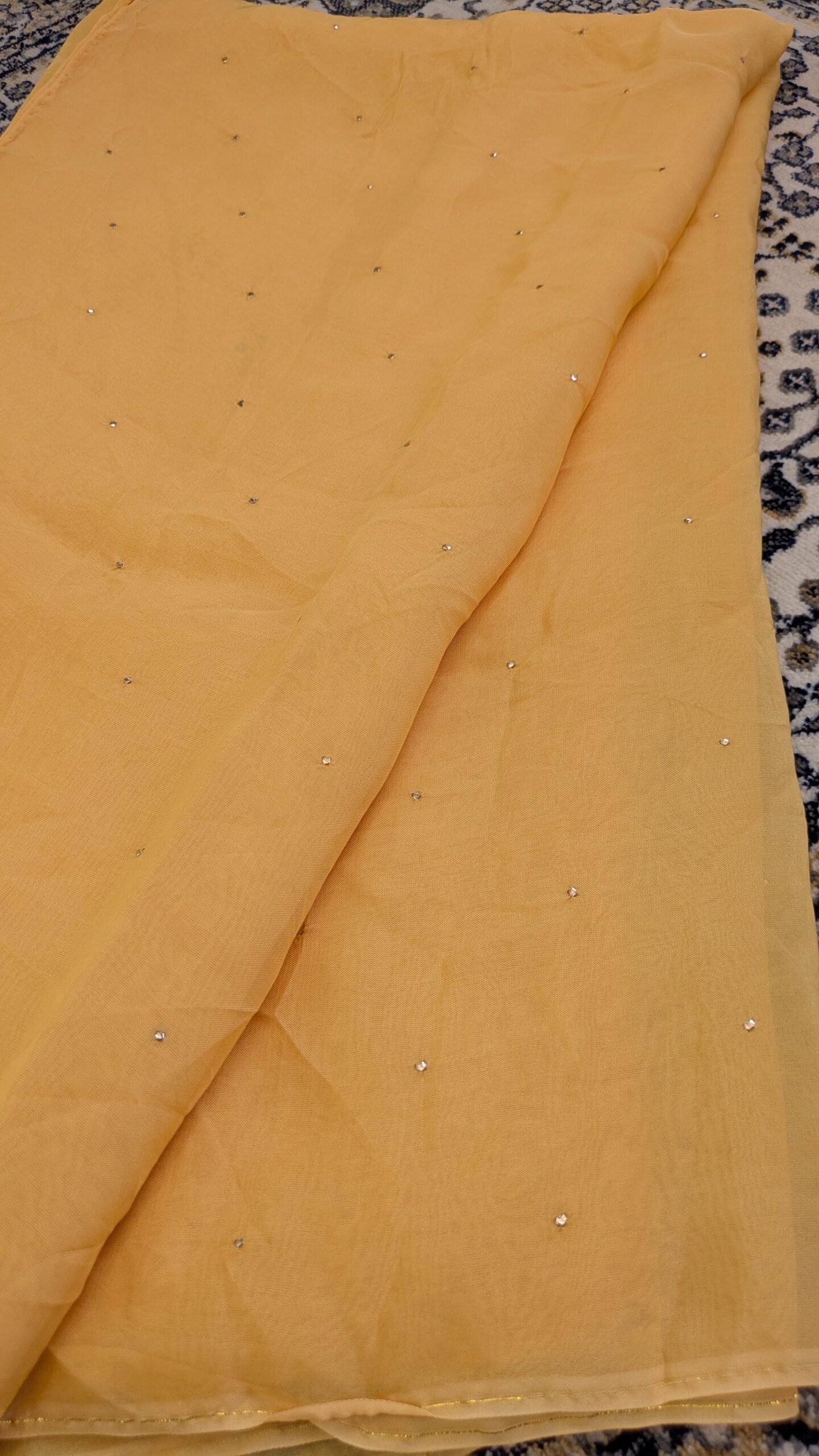 "FIZA" ORGANZA SILK CHIKANKARI SAREE - Image 6