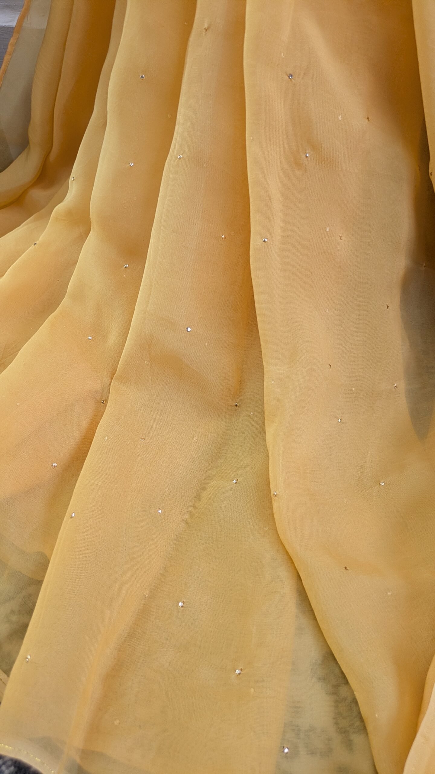 "FIZA" ORGANZA SILK CHIKANKARI SAREE - Image 4