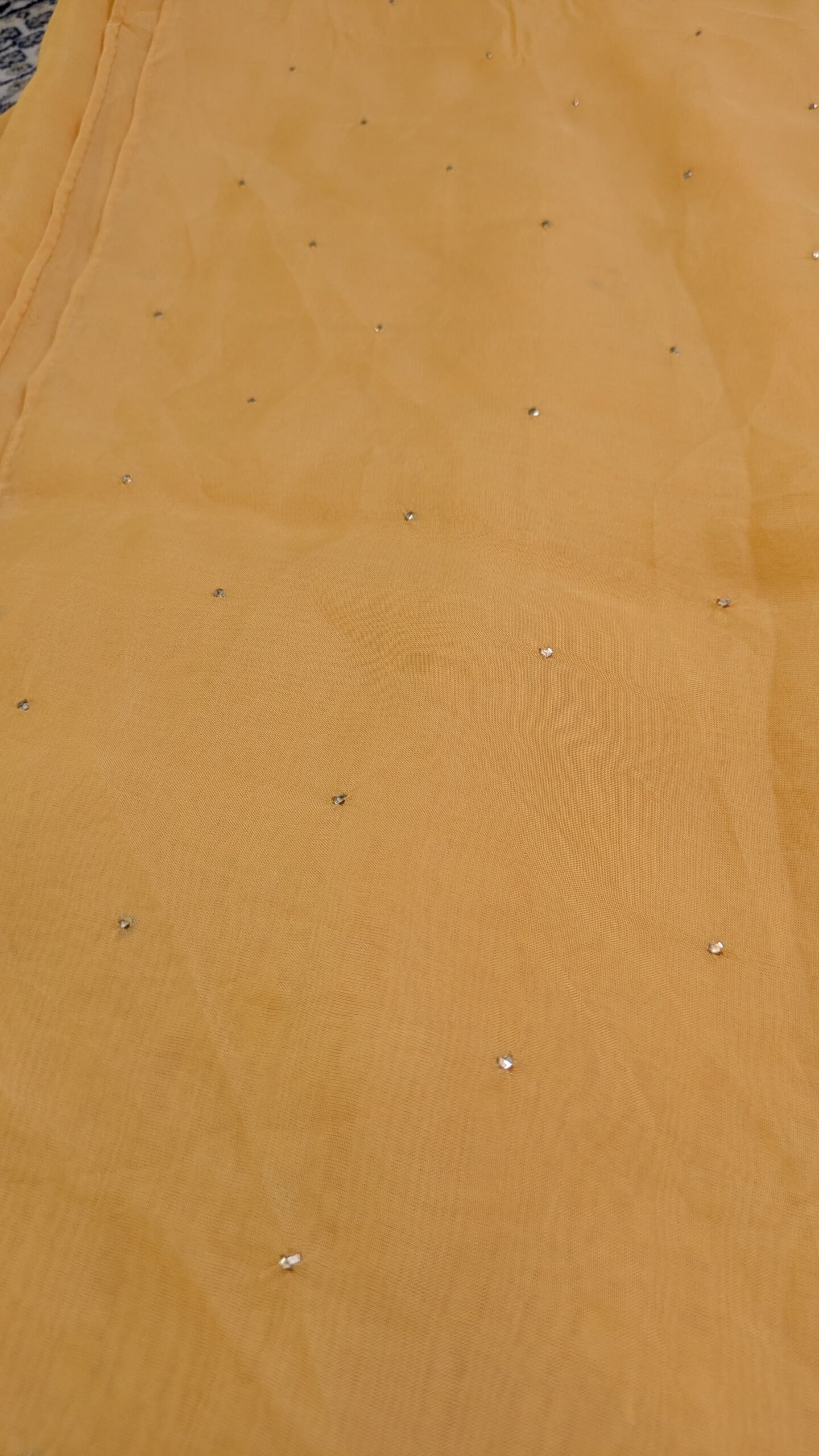 "FIZA" ORGANZA SILK CHIKANKARI SAREE - Image 5